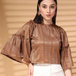 Melon By plusS Brown Plain Top-picture-44