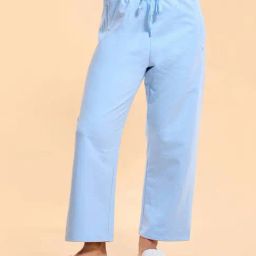 Enamor Blue Plain Lounge Pants-image-14