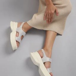 Truffle Collection Women's Off White Sling Back Sandals-image-74