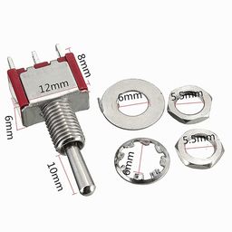 5A 3 Pin SPDT Toggle Switch image 2
