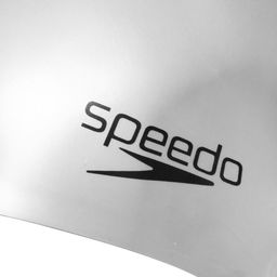Speedo Unisex Silver-Toned Flat Silicone Swim Cap image 3