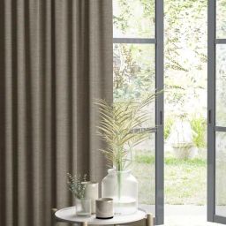DDECOR Live Beautiful Light Brown 5 ft. Window Curtain - Set of 1-picture-24