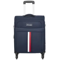 Tommy Hilfiger California Blue 4 Wheel Small Soft Cabin Trolley - 39 cm-image-60