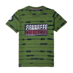 Monte Carlo Kids Green Cotton Printed T-Shirt-picture-10