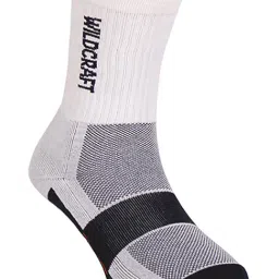 Wildcraft White & Navy Cotton Crew Length Socks (Pack Of 2)-image-15