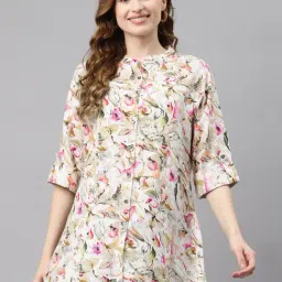 Divena Multicolor Printed A-Line Tunic-32