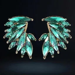 YouBella Stylish Crystal Fancy Stud Earrings-48