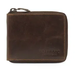 Teakwood Leathers Brown Bi-Fold Wallet for Men-19