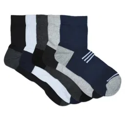 Balenzia Multicolor Free Size Striped Socks - Pack of 5-41