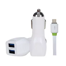 Nesty White USB Car Charger, GRCC-201 V8-46