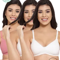 Inner Sense Multicolor Full Coverage T-Shirt Bra - Pack of 3-picture-29