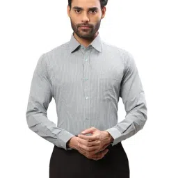 Raymond Black Cotton Slim Fit Checks Shirt-picture-36