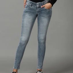 SHOWOFF Grey Slim Fit Mid Rise Jeans-image-47
