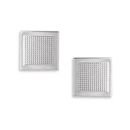The Real Effect London 800 Silver Celosia Rhodium Plated Silver Cufflinks for Men-image-89