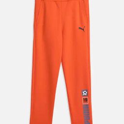 Puma Boys Orange Cotton Logo Pants-image-104