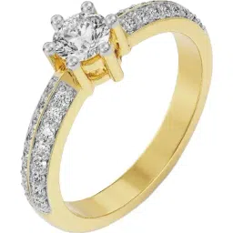 Emori 18k Yellow Gold & Diamond Blakely Solitaire Band Ring-picture-24