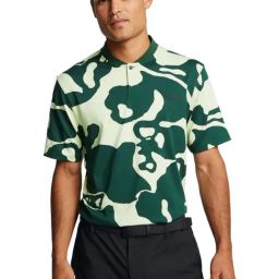 Under Armour Green Regular Fit Printed Sports Polo-image-84