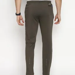 Van Heusen Performance Regular Fit Swift Dry 4 Way Stretch Solid Trackpants - Army image 2
