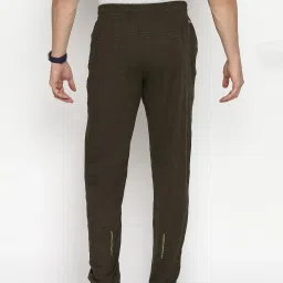 Van Heusen Performance Regular Fit Swift Dry High Stretch Trackpants - Army Melange image 2