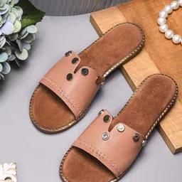 STEPT6 Women Embellished Anti-Skid Sole Open Toe Flats-picture-10