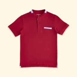 Pantaloons Junior Red Cotton Regular Fit T-Shirt-picture-2