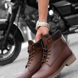 Bacca Bucci Men's BULLET Brown Derby Boots-image-21