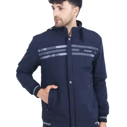 Dollar Navy Regular Fit High Neck Jacket-picture-19