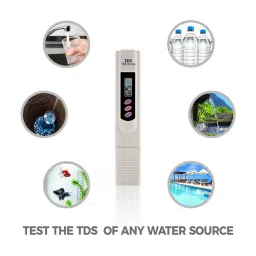 Shapure Imported Digital LCD Tds Meter for RO Water Testing for Measuring Tds/Ppm (White) image 2