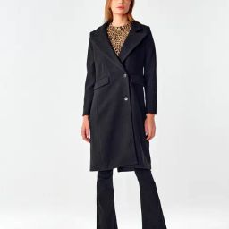 Cover Story Black Regular Fit Long Coat-picture-39
