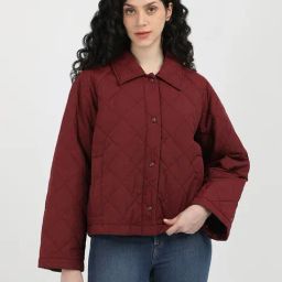TOMMY HILFIGER Maroon Regular Fit Quilted Jacket-picture-45