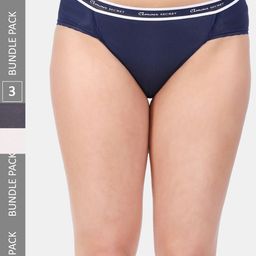 Amour Secret Pack Of 3 Striped Mid Rise Anti-Bacterial Mid-Rise Bikini Briefs-picture-8