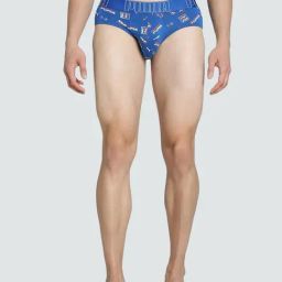 Puma Royal Blue Cotton Regular Fit Printed Briefs-picture-17