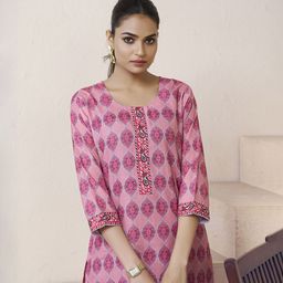 SHREE LAXMINARAYAN EXPORT Printed Calf-Length Kurta-image-23