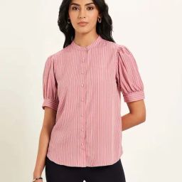 Annabelle by Pantaloons Pink Stripes shirt-image-65