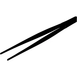 AS ONE Bent Tip Coating Tweezers Stainless Steel 180 mm, 180 direct-13