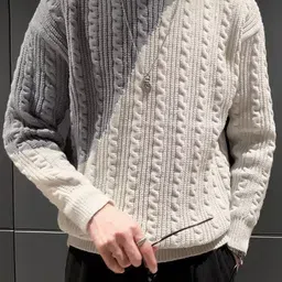 StyleCast Men Geometric Self Design High Neck Pullover-picture-23