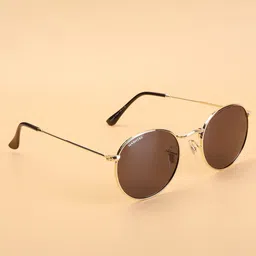 HASHTAG EYEWEAR Unisex Round Sunglasses With Polarised and UV Protected Lens HT2025-15