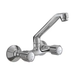 PLUMBER ECONOMY Wall Mounted Two Hole Sink Mixer with Swivel Spout, EC-5104-image-43