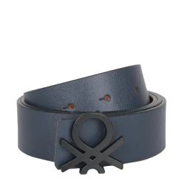 United Colors of Benetton Edgar Navy & Tan Leather Reversible Belt for Men-2