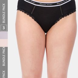 Amour Secret Women Pack Of 3 Mid Rise Anti-Bacterial Bikini Briefs-picture-36