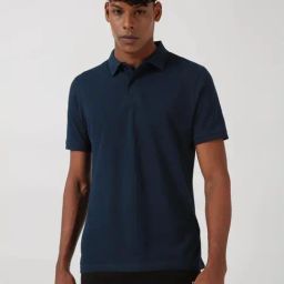 Reebok Navy Cotton Regular Fit Sports Polo-image-41
