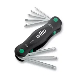 WIHA TOOLS TORX BIT SET, FOLD UP, 8PC, 23047-46