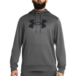 Under Armour Grey Regular Fit Logo Printed Sports Hoodie-picture-39