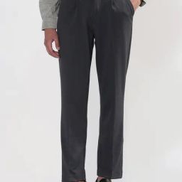 Showoff Grey Cotton Slim Fit Trousers-image-69