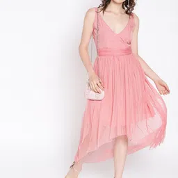 Moda Rapido Women V-Neck Fit & Flare Dress-image-56