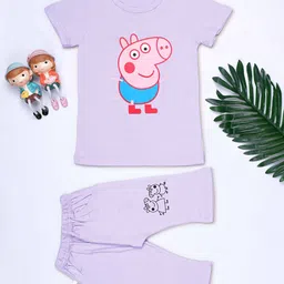 YK Boys Printed Round Neck Pure Cotton T-Shirt With Trouser-picture-7