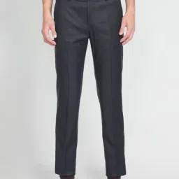 Arrow Blue Regular Fit Striped Trousers-picture-36