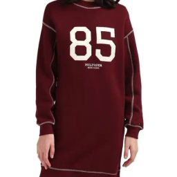 TOMMY HILFIGER Deep Rouge Cotton Printed Dress-picture-36