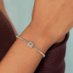 Shaya 92.5 Sterling Silver A Muse Called Jyoti Katniss Everdeen Flexible Fit Bracelet for Women-23