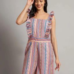 Brinns Multicolor Regular Fit Printed Jumpsuit-33